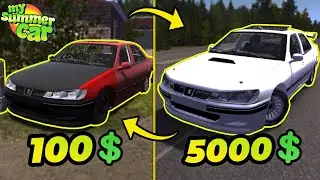 $100 PEUGEOT 406 from BACKYARD! | My Summer Car #91