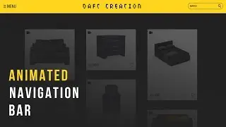 Animated Navigation Bar | CSS - JQUERY Tutorial