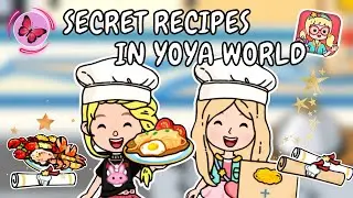 SECRET RECIPES IN YOYA WORLD + YOYA NEW MAP! YoYa Busy Life World | TOCA GIRLZ