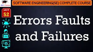 L52: Errors Faults and Failures | Software Engineering Lectures in Hindi with Examples