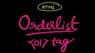 HTML orderlist tag | HTML tutorial in Hindi and Urdu