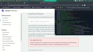 INSTALLATION LARAVEL JETSTREAM ON LARAVEL 8