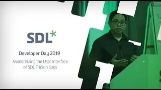 SDL Connect Developer Day - Modernizing the User Interface of SDL Tridion Sites