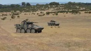 Boxer CRVs moving cross-country, Australian Land 400 trials