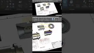 create a sensor bushing using 3 autocad commans #engineering #sensorbushing #autocad3dmodeling