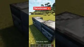 Flamethrower in minecraft🔥