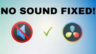 How to Fix the NO SOUND Problem in DaVinci Resolve 18