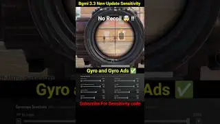 😱 BGMI Scope Setting 2x 3x 4x 6x 8x | New Best Sensitivity Settings | No Recoil #shorts #bgmi #viral