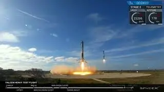 Посадка двух ступеней SPACEX