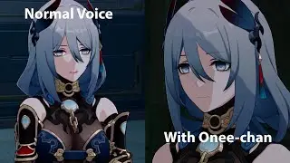 Hanya's Normal Voice vs Cute Voice When With Xueyi JP Dub (Honkai: Star Rail)