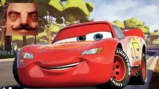 Hello Neighbor - My New Neighbor Cars Big Lightning McQueen Act 2 Door Gameplay Walkthrough