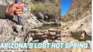 Rockhounding and HOT SPRINGS + TONS of Calcite Crystals #arizona #hotsprings