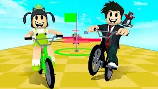 CORRIDA DE BICICLETA MUITO RÁPIDA | Roblox - Obby But Youre on a Bike