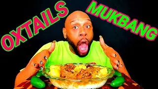 SMOOTHERED OXTAILS & GRAVY OVER RICE SOULFOOD MUKBANG 먹방 ... EATING SHOW 먹방 ...