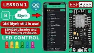 1.Blynk Esp8266 Led Control Lesson 1 | Blynk old NodeMCU wifi IoT Arduino code DIY English #esp8266