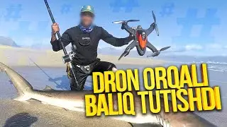 SHOK! 😱 Dron orqali baliq tutildi! 🎣 