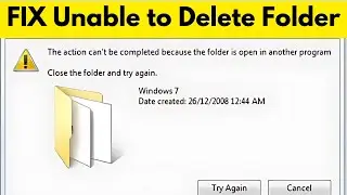How to Fix 'Unable to Delete Folder' Error in 3 Easy Steps!