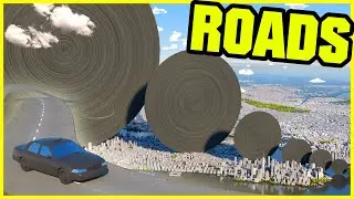 🚗 ROAD NETWORK Size Comparison 🚗 (3D animation)