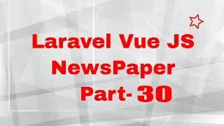 Laravel Vue JS Newspaper Project 30 | Create footer