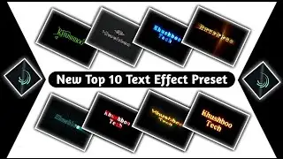 Top 10 Text Animation Preset|Emoji Text Effect Alightmotion Editing🪨Text Effect Preset☀️KhushbooTech