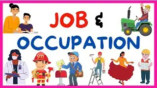 LEARN JOBS and OCCUPATIONS / READING VOCABULARY for KIDS