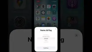 How To Set Up an Apple AirTag (under 30 seconds) #shorts #apple #appleairtag