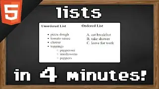 Learn HTML lists in 4 minutes 📋