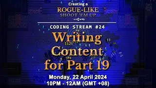 Coding Stream #24 — Creating a Rogue-like (like Vampire Survivors) in Unity