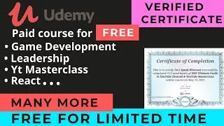 Free course with certificate | Free Udemy Online Courses | coupon codes #udemy