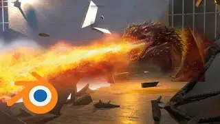 how to make a fire breathing dragon in blender