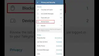 Telegram Block List Check | How To Check Telegram Block User List | Telegram Block List