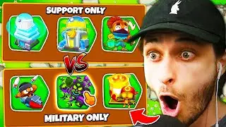 BTD 6 Rogue-Like Mod but its ONLY Military vs Support Towers!