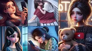 🥺 sad cartoon girl dpz। Alone cartoon girl dp pics for whatsapp ।