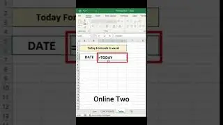 Today Formula in Excel