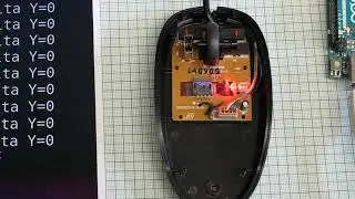 Motion detection by a computer mouse with Arduino