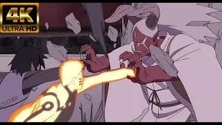 Naruto and Sasuke vs Momoshiki 4K - Boruto Movie Version