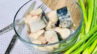 Скумбрия пряного посола. Быстрый и простой рецепт маринованной  рыбы. Время поесть.