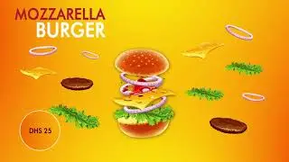 Mozzarella Burger Animation