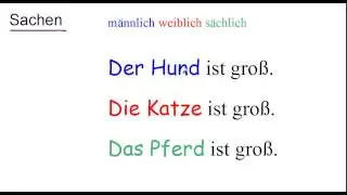 German Grammar: German Gender