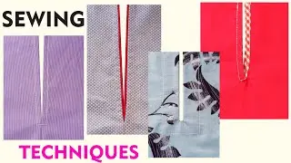 ✳4 Ways To Sew Slit Neatly You Should Know | Sewing Techniques For Beginners | Thuy Sewing