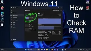 How to check RAM/Memory Windows 11 - Free & Simple