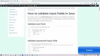 Java Project Tutorial 9 Validate input fields in Java web applications