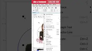 How to image set in Circle coreldraw short 