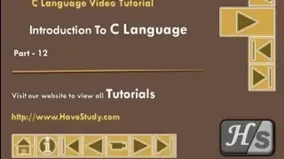 Introduction to C Language | Part 12