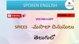 మసాల దినుసులు | Spices Names In English and Telugu | Cooking Ingredients in Telugu @ViaDigitally