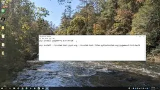 Installing Python and Pygame on Windows