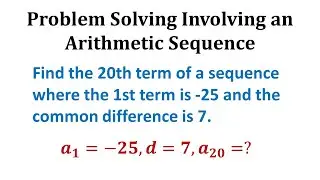 Determine the 20th Term of an Arithmetic Sequence Given the First Term and Common Difference