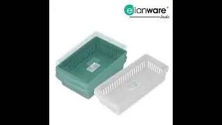 ELIANWARE Stackable Bathroom Cosmetics Makeup Storage Organizer, Cutlery Keeper, E-2283,4,5,6