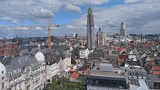 Antwerpia - Panorama największego miasta Belgii z diabelskiego młyna