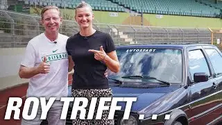 Roy Präger trifft Alexandra Popp | Im VW Golf II Fire & Ice durch Wolfsburg 🔥❄️